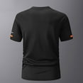 thumbnail image 4 of LODIENY Quick Dry Workout Shirts for Men-Regular Fit Black Gym Moisture Wicking Short Sleeve T-Shirts for Running Athletic Casual Black M, 4 of 4