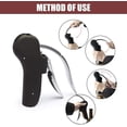 thumbnail image 2 of Corkscrew Wine Tool Set Bottle Opener Pry Bar Corkscrew Practical Wine Openers Leaf Cutter Tire Cork Lifter Kit Wine Drill, 2 of 5