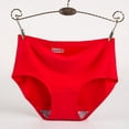 thumbnail image 1 of Ropa interior de seda de hielo para mujer, sin costuras, de una pieza, transpirable, de cintura media, sexy, bragas para mujer, 1 of 5