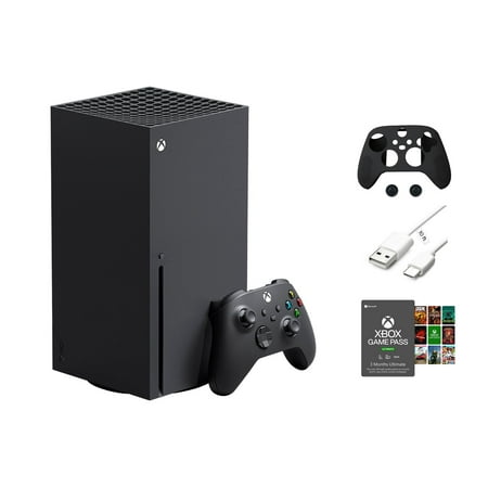 Microsoft Xbox Series X, 1TB SSD Video Gaming Console with One Xbox Wireless Controller, Xbox 3 Month Game Pass Ultimate + Mazepoly Accessories
