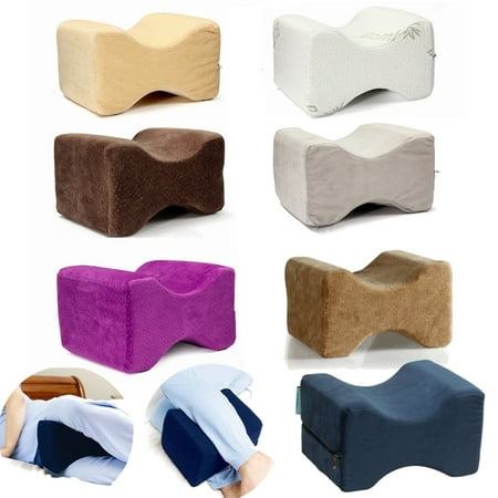 Contoured Memory Foam Knee Leg Pillow Cushion Wedge Hip