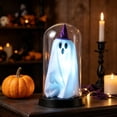 thumbnail image 2 of Halloween Night Light Ghost in Dome Color Changing LED Fabric Lamp Battery Operated Tabletop by OVFUIZ, 2 of 5