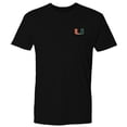 thumbnail image 2 of Men's FloGrown  Black Miami Hurricanes Best Beach T-Shirt, 2 of 3