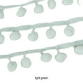 thumbnail image 3 of Decodeary Ruban Polyvalent pour Projets de Couture Grand Application 5 Yards Ruban à Franges Boule Vert Clair, 3 of 6