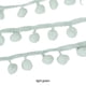 thumbnail image 3 of Wosthever Adorno de cinta versátil para proyectos de costura Cinta de flecos de bola con adorno de pompón de 5 yardas Encaje de bola de pompón Decoración del hogar Verde claro, 3 of 6
