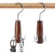 thumbnail image 1 of unique Natural Wooden Belt Hanger 2 Pack, Smooth Finish Solid Wood Belt Racks with 360 Swivel Hook, Space S, 1 of 4