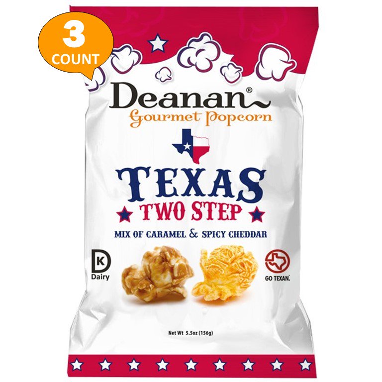 Deanan Gourmet Popcorn Texas Two Step (3 pack)