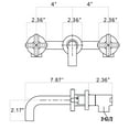 thumbnail image 6 of O'force Bathroom Faucet Wall Mounted Bathroom Sink Faucet-Archaize, 6 of 6