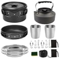 thumbnail image 4 of NUOLUX 1 Set Camping Cooking Utensils Camping Style for 2-3 People with Insulated Plastic, 4 of 7