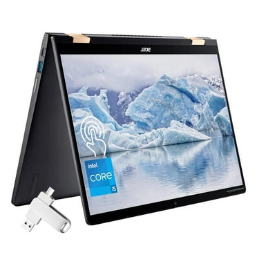 acer Spin 714 Chromebook 2-in-1 Laptop, 14" WUXGA Touchscreen, Intel i5-1335U(10-core), Intel Iris Xe Graphics, 8 GB RAM, 1 TB SSD, WiFi 6, Backlit Keyboard, Chrome OS, 256 GB USB Flash Drive