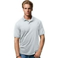 thumbnail image 1 of Hanes Cotton-Blend Men`s Jersey Polo, L, Light Steel, 1 of 3