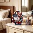 thumbnail image 6 of Miwamany Patriotic Layered Wooden Decor Statue, Independence USA Flag Fireworks Tabletop Ornament, 4th of July Shelf Home Decoration for Living Room Mantel, 6 of 7