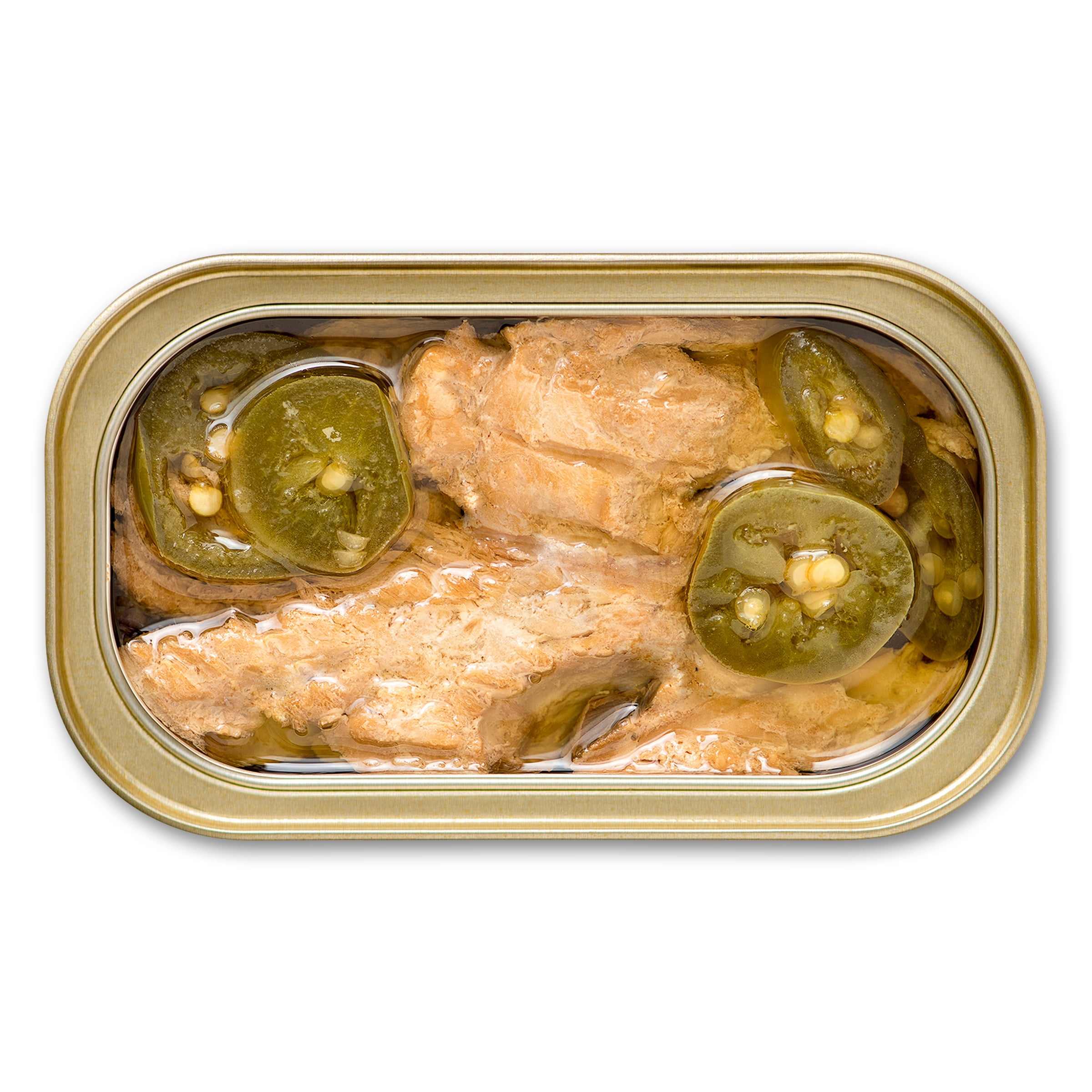 (4 pack) King Oscar Wild Caught Mackerel in Olive Oil with Jalapeño Peppers 4.05 oz