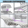 thumbnail image 4 of Jiula Ganchos de Acero Inoxidable 304 Pack de 50 - Rack para Ropa de Metal, Perchas Metálicas Resistentes de 42CM, Antióxido, Duradera, Ideal para Ropa Pesada y Uso en Armario, Baño o Exterior, 4 of 7