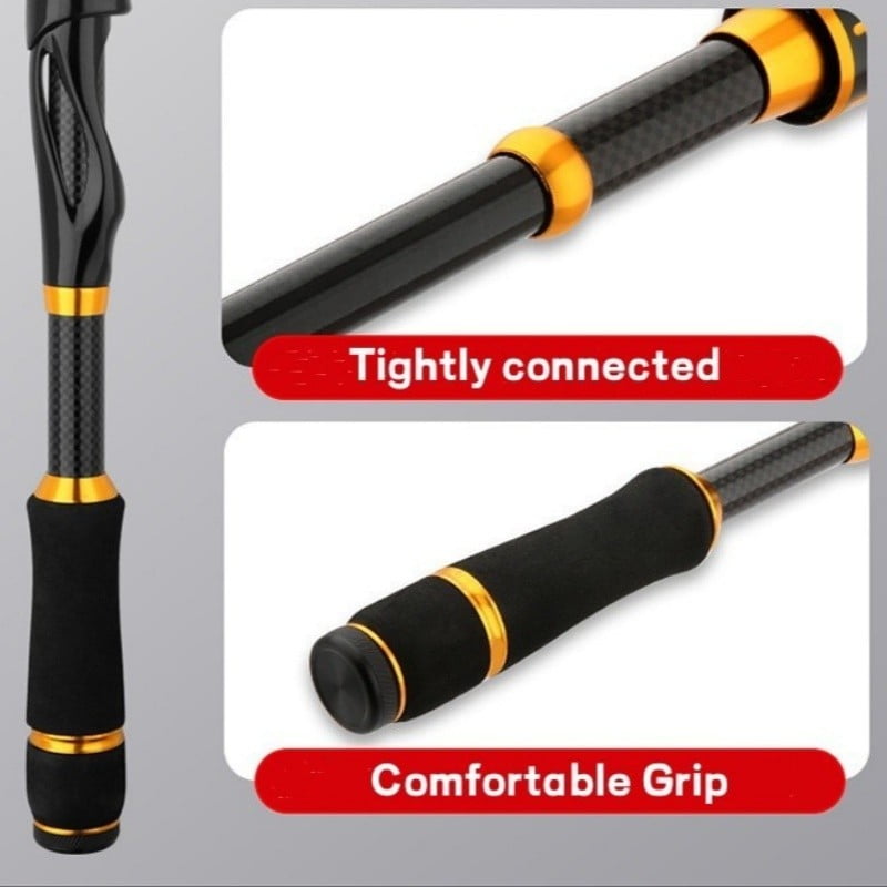 Telescopic Fishing Rod Carbon Fiber Spinning Casting Ultra Light Rod Fast Action