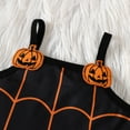 thumbnail image 5 of Mercatoo Toddler Baby Girls Halloween Skirt Sets Long Sleeve Ruffle Romper Tops Suspender Dresses 2Pcs Outfit Clothes, 5 of 6