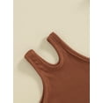thumbnail image 6 of CIYCuIT Toddler Little Girls One Shoulder Vest Solid Color Sleeveless Tank Tops Kids Cute Summer Pullover T-shirt for Casual Daily 12M 18M 24M 3T 4T 5T, 6 of 8