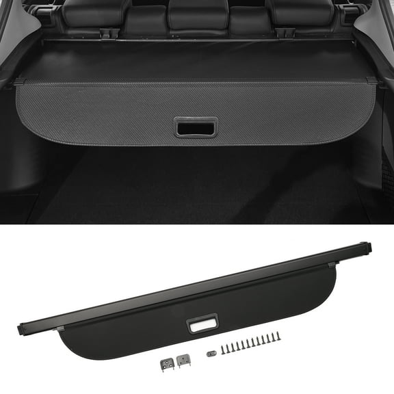 Unique Bargains Retractable Cargo Cover for Cadillac XT5 2010-2016 Rear Luggage Security Shield Shade Gloss Black