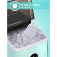 thumbnail image 3 of Ice Maker Countertop, 30 lbs Ice in 24 Hrs, 9 Bullet Ice in 5 Minutes, Mint Blue, NORTHCLAN, 3 of 11