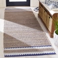 thumbnail image 2 of SAFAVIEH Natural Fiber Becky Solid Runner Rug, Natural/Navy, 2'6" x 8', 2 of 11