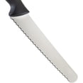 thumbnail image 5 of Mercer Culinary Millennia 8" Steel Wavy Edge Wide Bread Knife, Black Handle, 5 of 7
