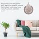 thumbnail image 5 of Adhesivo de pared PVC Azulejo de vidrio 3D Art Decal Autoadhesivo DIY Cuarto de baño Decoración del hogar, Rosa dorado kenally HA005666-03, 5 of 6