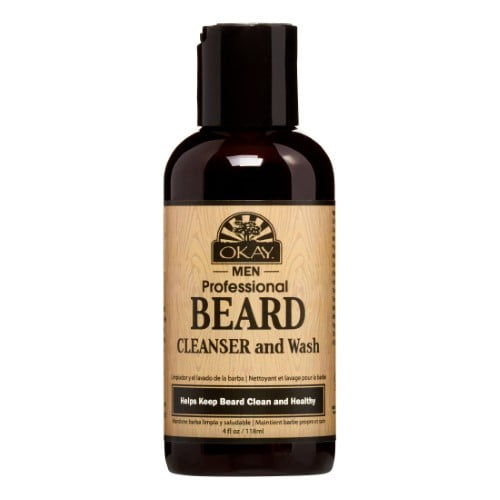 OKAY |Beard Cleanser and Wash for Men| Formulated To Help Maintain Moisturized, Soft And Nicely Groomed Beard| Sulfate, Silicone, Paraben Free |For All Hair Types & Textures |Made in USA 4oz