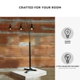 thumbnail image 4 of Signature Design by Ashley Sheriel Metal Arc Floor Lamp, Black, Adjustable 3-Light Floor Lamp with Dimmer Switch, 4 of 5