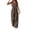 Brown, variant on Suit for Women Spring Summer V Neck Front Button Vest Pants Two Piece Outfit Sleeveless Slim Casual Fashion Matching Set for Daily Party Dating Work Vacation