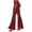 Metallic Red, variant on Women's 70s Metallic Black Bell Bottom Costume Pants Large-XL 12-18