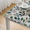 thumbnail image 5 of WYYP Leaves Flowers Vintage Square Fitted Tablecloth 100% Polyester Fiber 46*46, 5 of 8