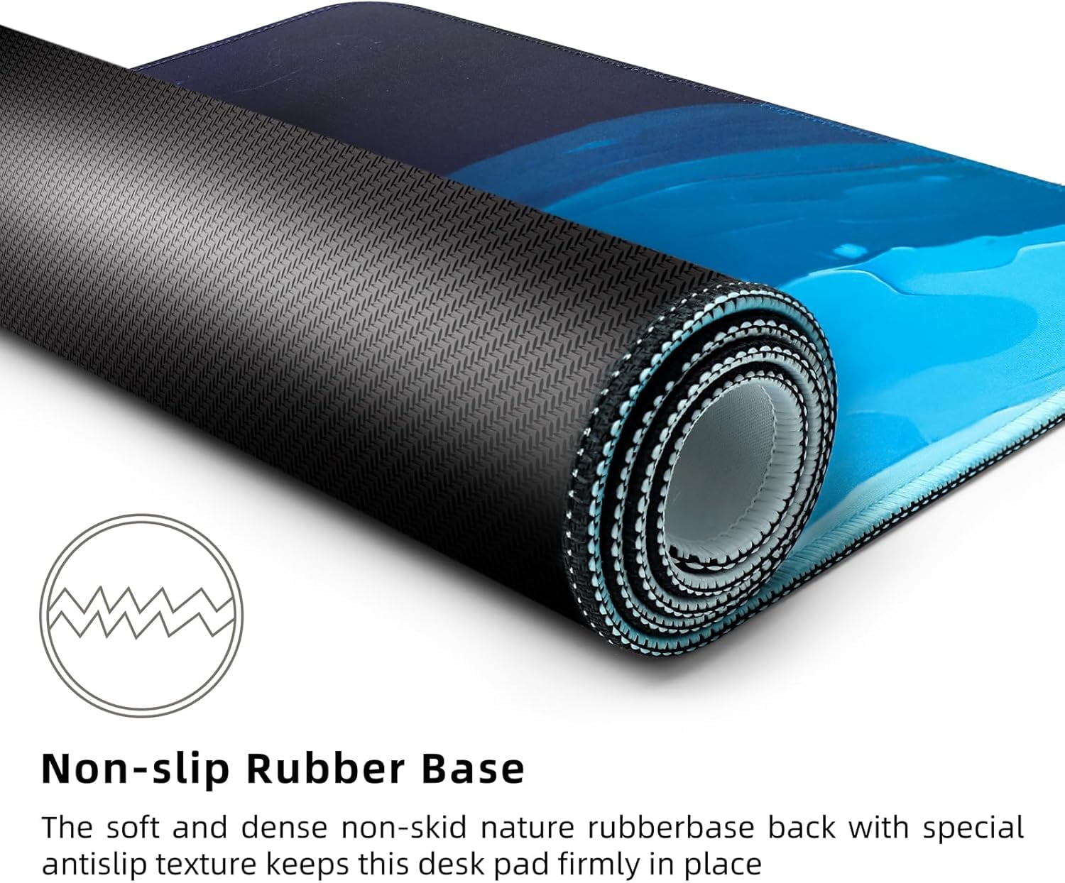 Gaming Mouse Pad for Desk,Large Mousepad Laptop, Sea Beach Ocean Waves Mouse Mat,Long XXL Waterproof Keyboard Pads,Big Non-Slip Mousepads for Game Office Home（31.5 x 11.9 in）