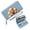 Blue, variant on GEEAD Lightweight Women's Clutch Wallet Fashion Women ID Credit Card Holder Puppies Colorful bouquet Affection Season And Graduation Gifts Zipper Coin Pocket