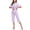 Light Purple, variant on Women's Pajama Sets 100% Cotton Summer Short Sleeve Capri Pajamas for Women Set Button Down Pjs Soft Sleepwear(Light Purple,M)