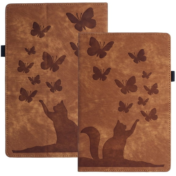 XYX Case for Kindle Paperwhite 5 (11th Generation, 2021 Release 6.8"), Butterfly Cat Slim Folio Stand Cover for Kindle Paperwhite (11th Generation), Brown