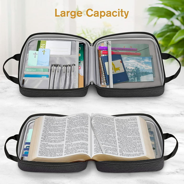 Purse-Style Blessed in Black Bible Cover - Crown Bookshop