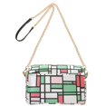 thumbnail image 2 of FORMRS Women Crossbody Purse with Chain Strap Vegan Leather Shoulder Handbag, Red Abstract Geometric, 2 of 7