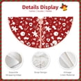 thumbnail image 3 of Lukts Red Christmas Cheer. Print Color Life Christmas Tree Skirt, Winter Holiday Tree Mat Decoration ,Can be Used as A Shawl-36", 3 of 6