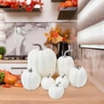 thumbnail image 6 of HengDidi Set of 7 Lifelike Foam Pumpkin Decorations in Varied Sizes for Autumn Festival Home Ornaments, 6 of 6