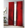 thumbnail image 4 of Sheer Curtains 84 inches Long, Red Abstract Art Graffiti Paint Style Light Filtering Sheer Window Curtains Rod Pocket Voile Drapes for Bedroom Living Room, 52"W x 84"L 2 Panels, 4 of 7