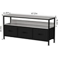 thumbnail image 1 of QinaQin Meuble Télé Commode avec Rangement, 55 Pouces, Noir, 1 of 7