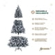 thumbnail image 4 of Árbol de Navidad Frondoso con Ramas Escarchadas, Pino Navideño Esquimal (Verde Oscuro Nevado, 1.60 m), 4 of 6