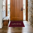 thumbnail image 4 of Ottomanson Machine Washable Non-Slip Rubberback Sweet Home 2x3 Indoor Area Rug, 2' x 3', Red, 4 of 8