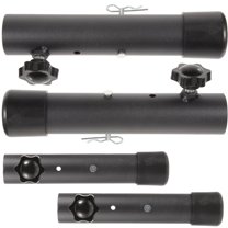 SEWCHICS 4Pcs Black Steel Table Leg Extender for Dining Table Height Adjustment 11.8*1.5in