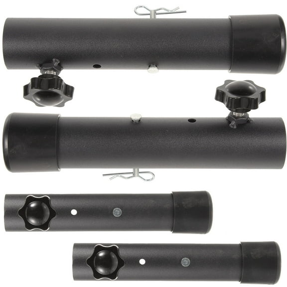 SEWCHICS 4Pcs Black Steel Table Leg Extender for Dining Table Height Adjustment 11.8*1.5in