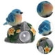 thumbnail image 3 of Farol de pájaro de resina con energía solar, adorno decorativo para jardín., 3 of 6