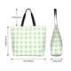thumbnail image 5 of Easygdp Green Checkboard Bolsas Tote para Mujer, Bolsos de Hombro para Viaje, Bolsos de Mano de Gran Capacidad para Compras y Trabajo, 5 of 8
