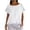 White, variant on VBVC Women's Cotton-Linen Ruffle Hem T-Shirt,Ladies Short Sleeve Crew Neck Top,Loose Fit Summer Breathable Blouse For Women,Black,S-2XL