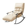 thumbnail image 4 of simhoa Fauteuil Berçant Dossier Réglable Fauteuil Décontracté pour Chambre Camping Bureau Beige, 4 of 8