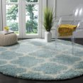 thumbnail image 2 of SAFAVIEH Montreal Lennart Geometric Quatrefoils Shag Area Rug, Light Blue/Ivory, 8' x 10', 2 of 9